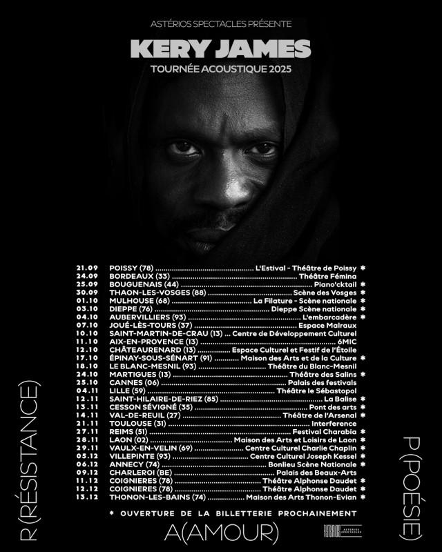 Kery James - Tournée acoustique